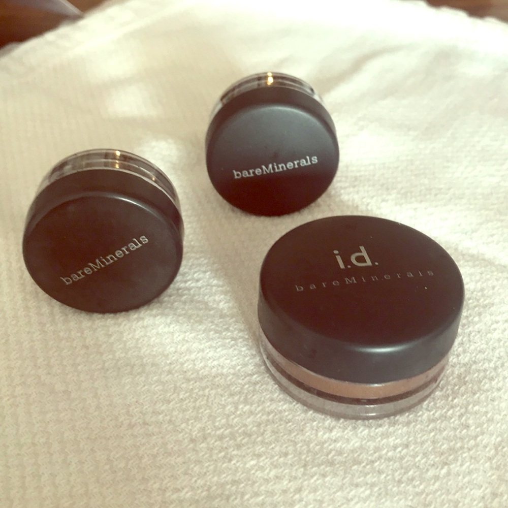 bareMinerals glimmer, eyecolor and eye liner